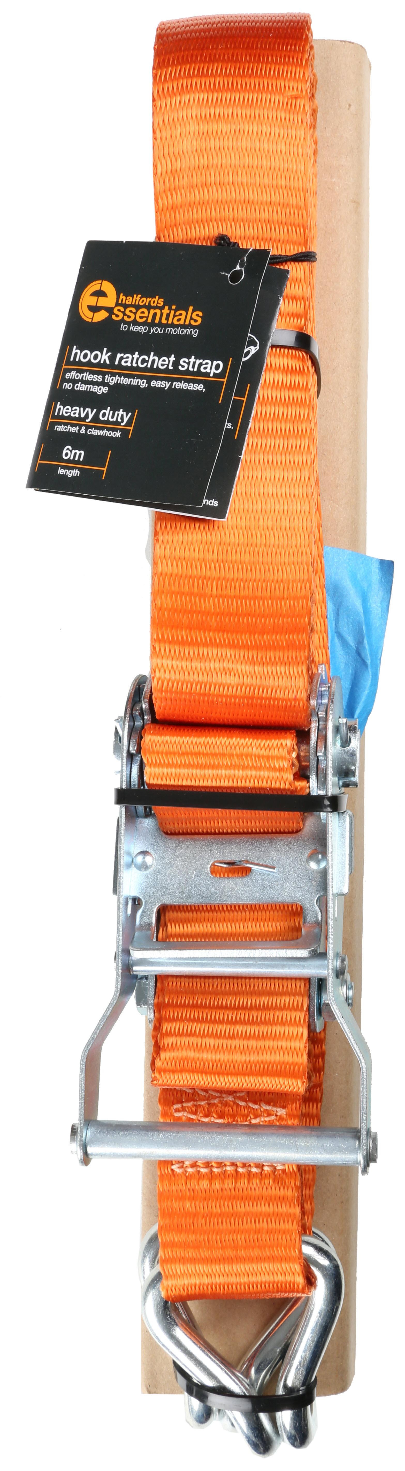 Halfords Essentials 6m Hook Ratchet Strap Halfords IE