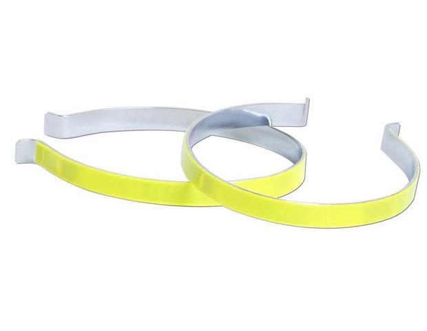 Bike Metal Coated Trouser Bands Clips Reflective Hi Vis  Yellow By Adie