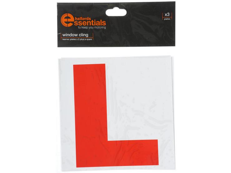 Halfords ROI Self Cling Learner Driver Plates x3