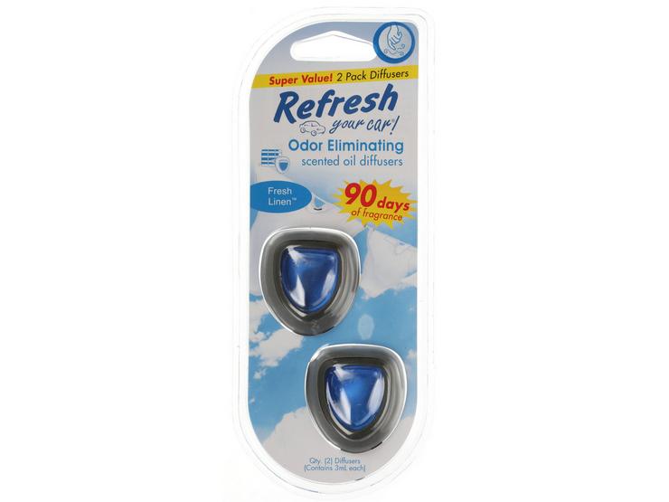 Refresh 2 Pack Fresh Linen Vent Clip