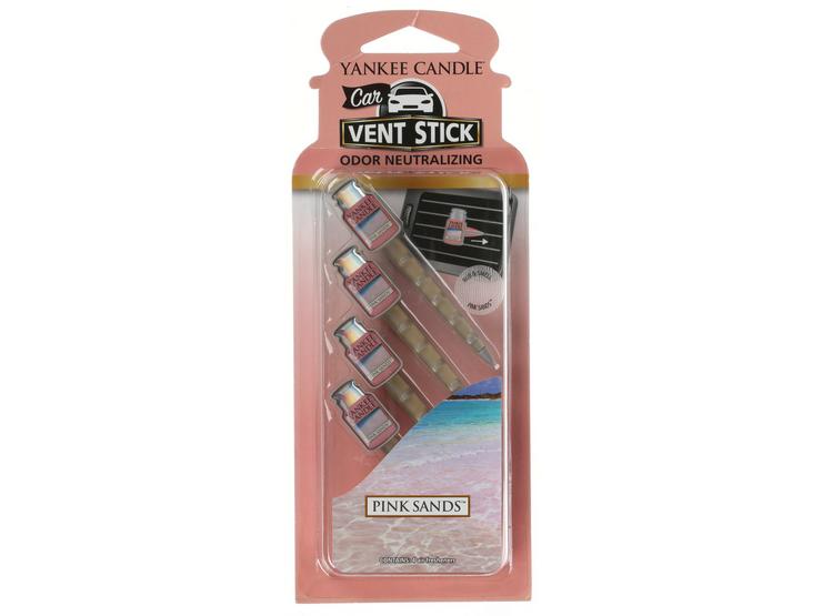 Yankee Candle Car Air Freshener Clean Cotton Vent Sticks - Pack of 4