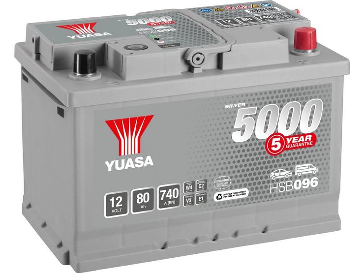 Yuasa HSB096 Silver 12V Car Battery 5 Year Guarantee