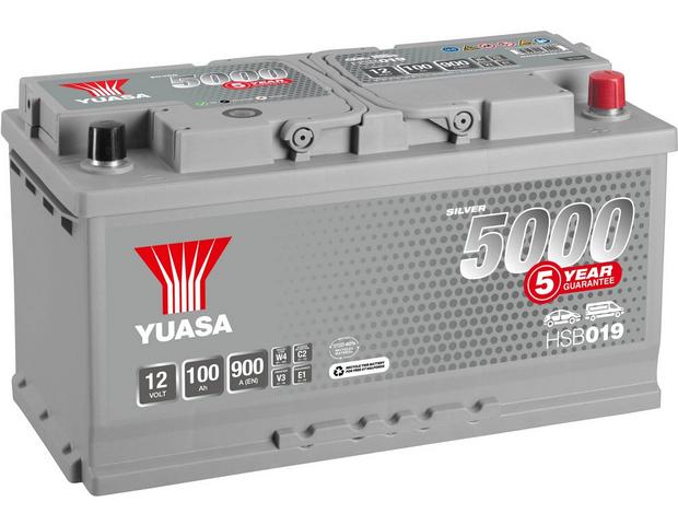 Yuasa HSB019 Silver 12V Car Battery 5 Year Guarantee