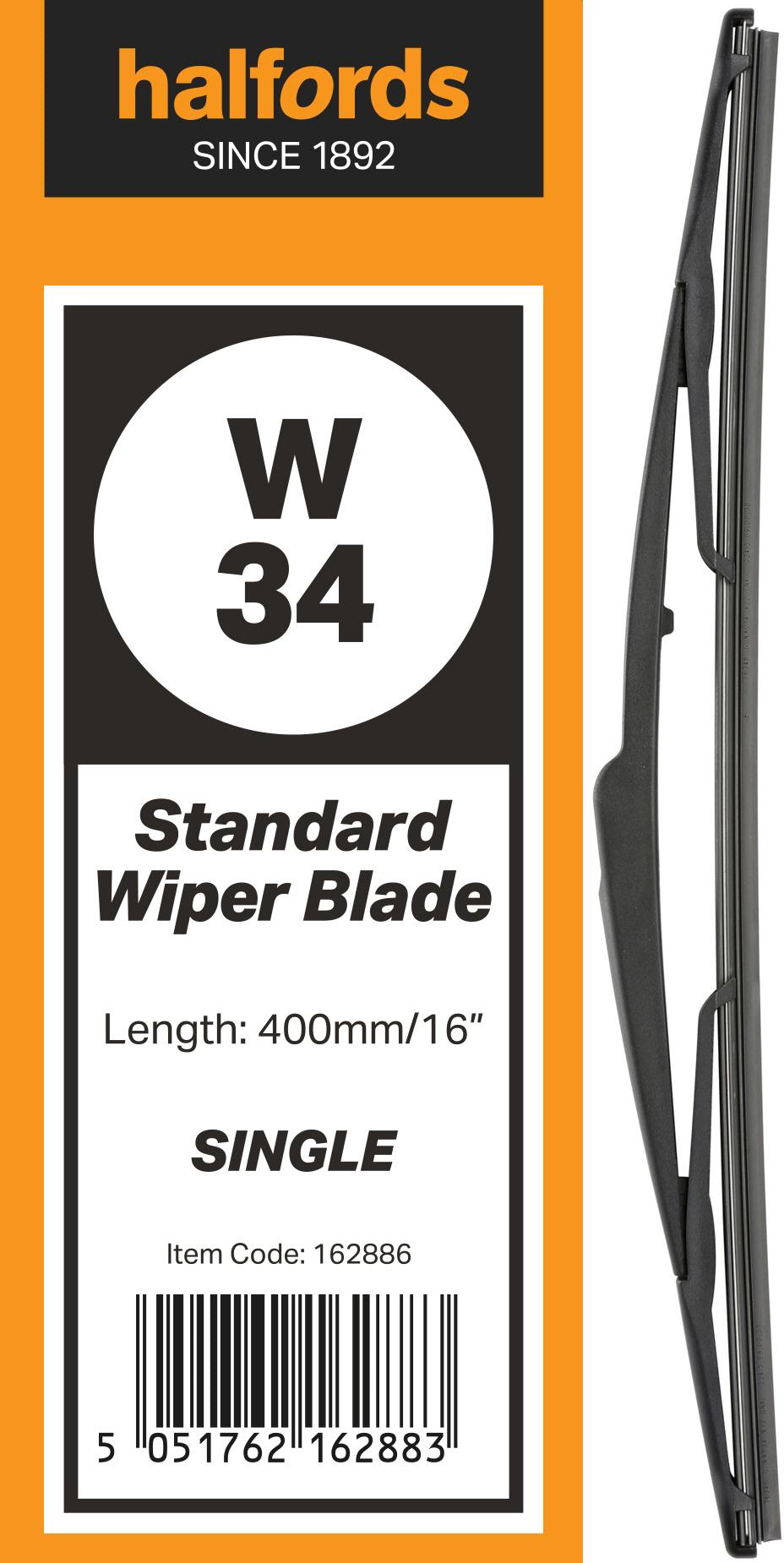 Halfords W34 Wiper Blade Single Halfords IE