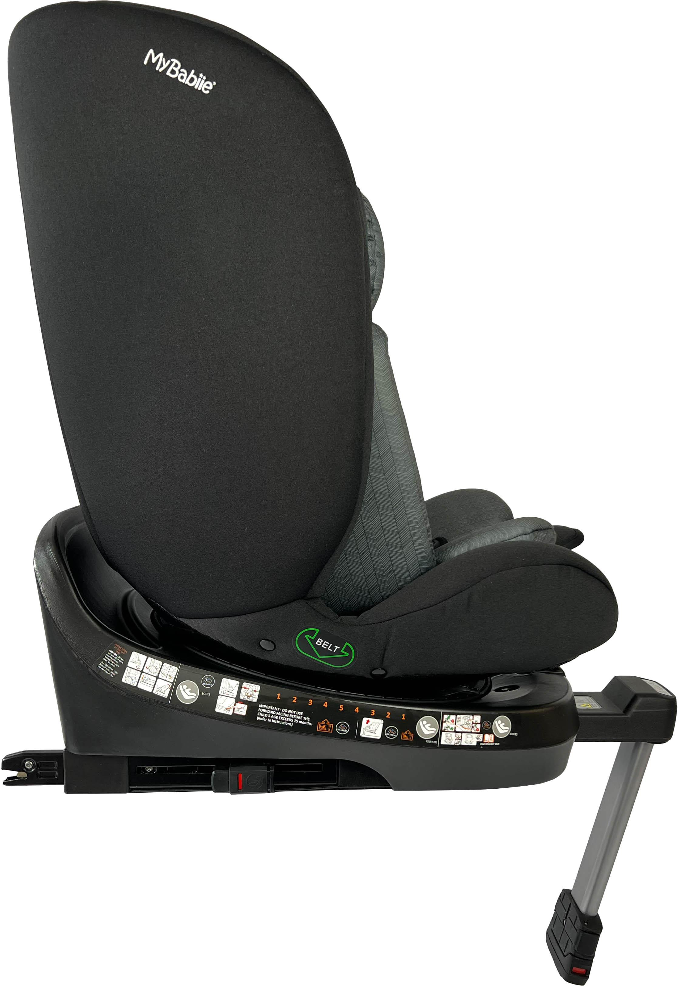 My Babiie Group 0+1/2/3/Spin Black iSize Car Seat (Halfords