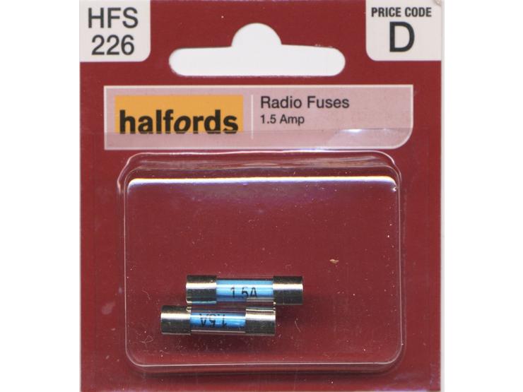 Halfords Radio Fuses 1.5amp (HFS226)