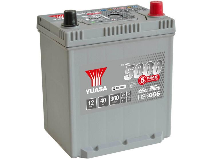 Yuasa HSB056 Silver 12V Car Battery 5 Year Guarantee