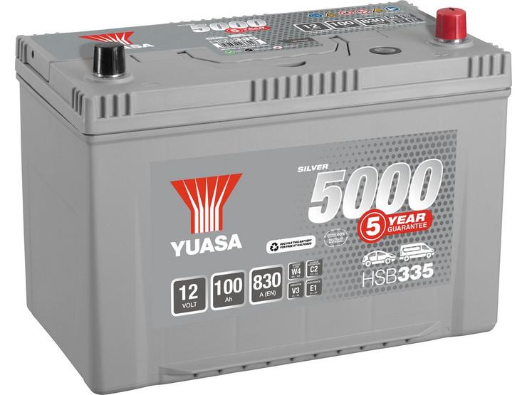 Yuasa HSB335 Silver 12V Car Battery 5 Year Guarantee