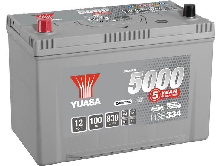Yuasa HSB334 Silver 12V Car Battery 5 Year Guarantee