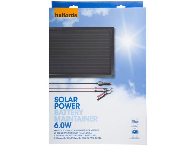 Halfords Solar Battery Maintainer 12V 6W