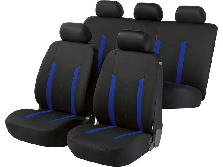 Halfords Seat Cover Hasting Blue
