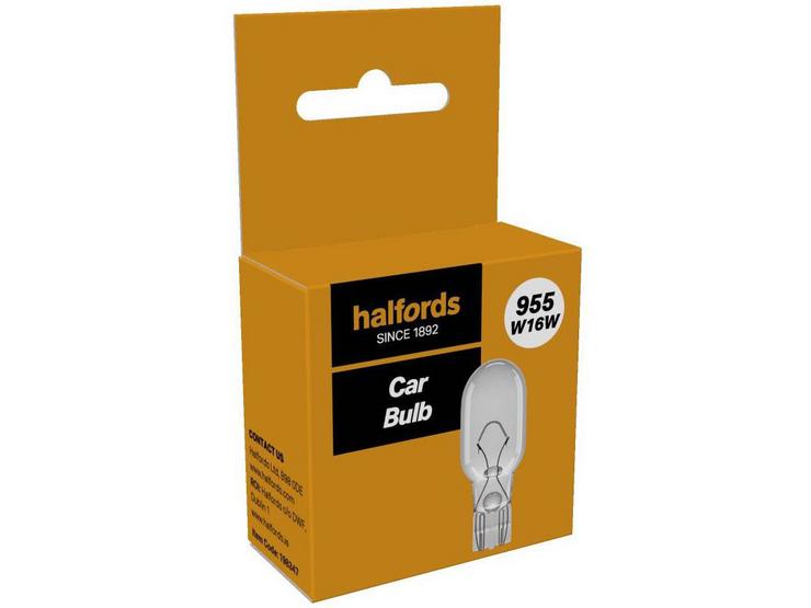 Halfords 955 W16W Car Bulb Single Pack