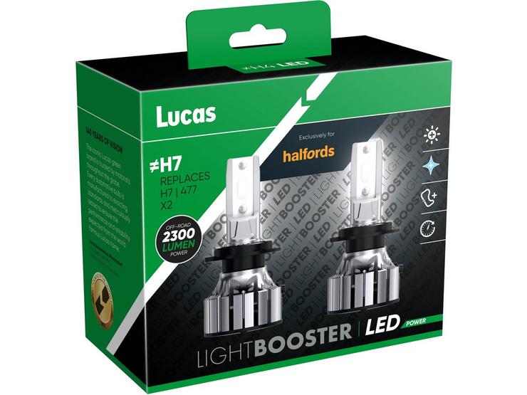 Lucas H7 477 LED Headlight Bulb Twin Pack