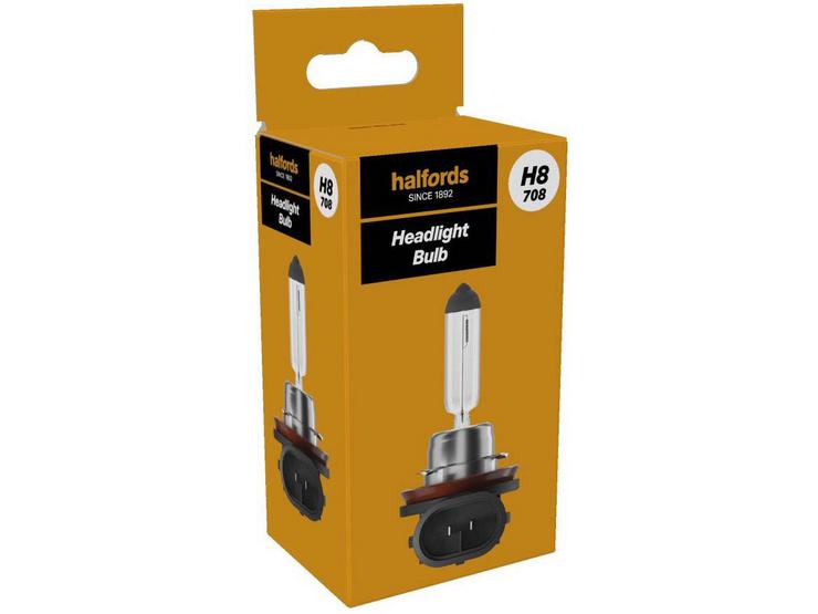 Halfords H8 708 Car Headlight Bulb Single Pack