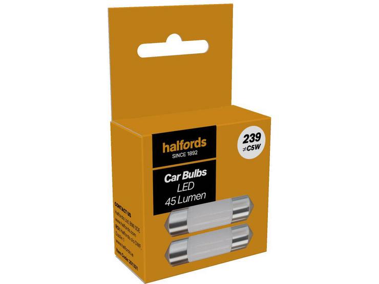 Halfords 239 LED Car Bulb Twin Pack