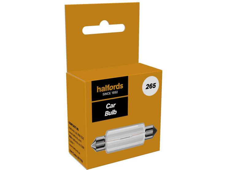Halfords 265 Car Bulb Single Pack