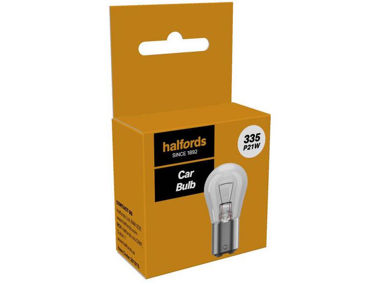 Halfords 335 P21W Car Bulb Single Pack
