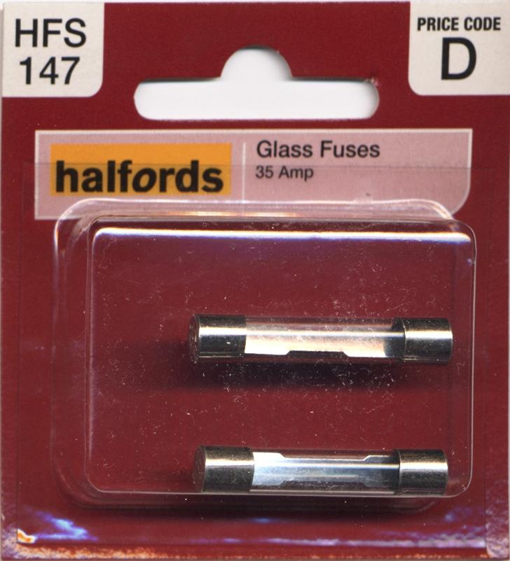Halfords Glass Fuses 35 Amp Halfords IE