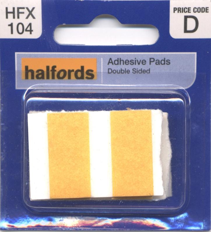 Halfords Adhesive Pads (HFX104) Halfords IE