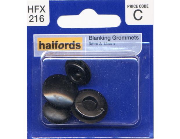 Halfords Blanking Grommets 9 & 13mm