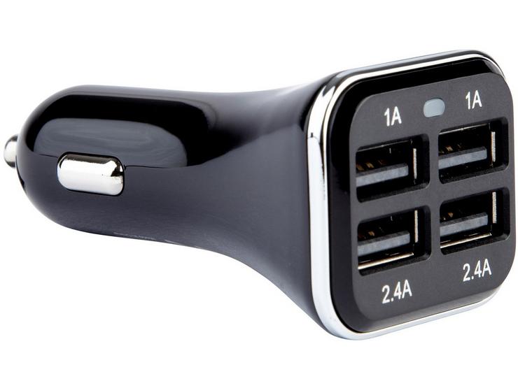 Halfords Quad USB Car Charger.