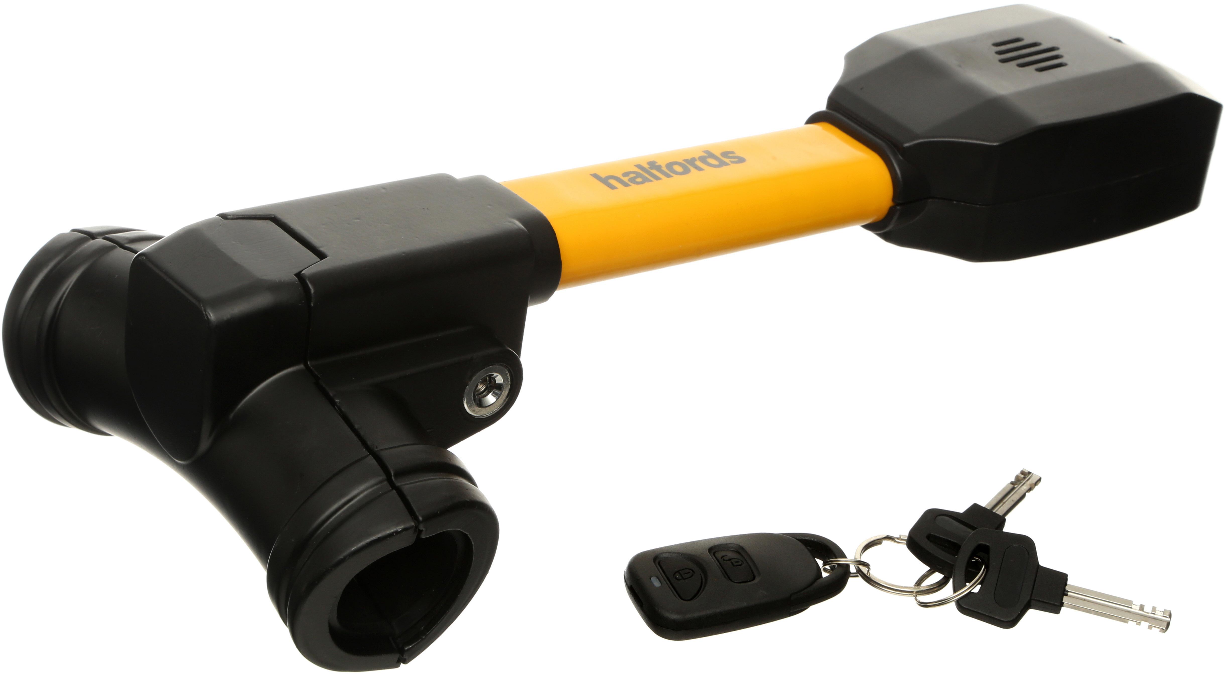 Halfords TBar Steering Lock with Alarm Halfords IE