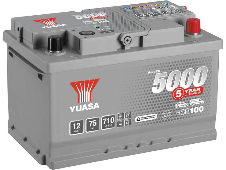 Yuasa HSB010/HSB100 Lead Acid 12V Car Battery 5 year Guarantee