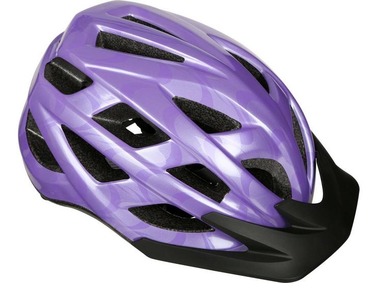 Purple Swirl Design Kids Helmet (52-56cm)