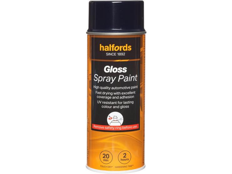 Halfords S3-050 Blue Gloss Car Spray Paint - 400ml