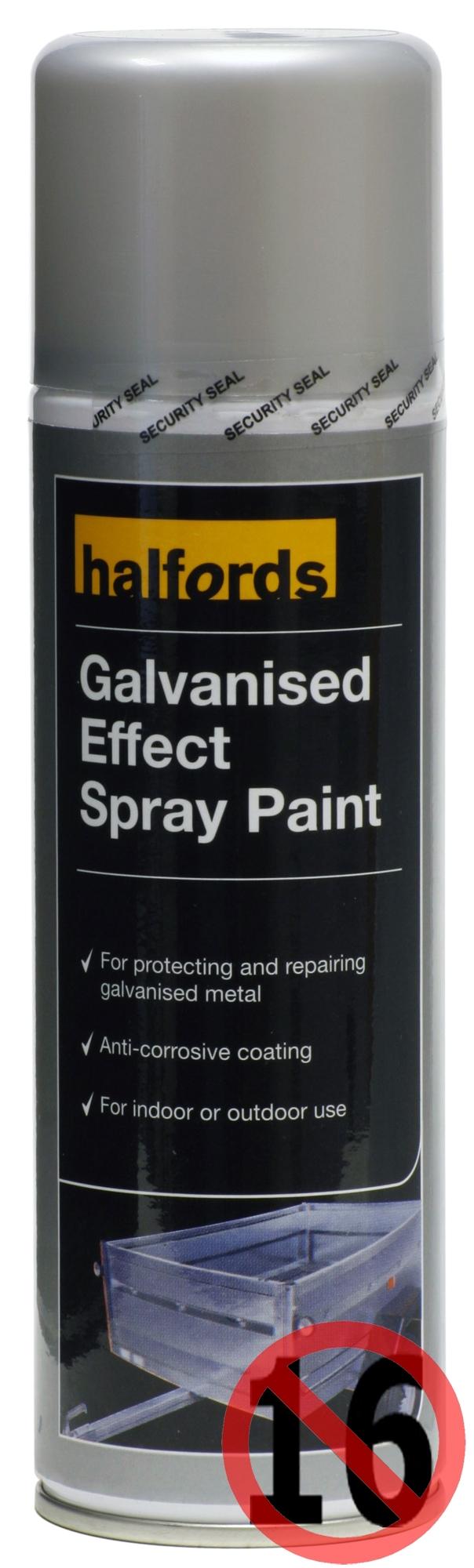 Halfords Galvanised Effect Spray Paint 300ml Halfords IE