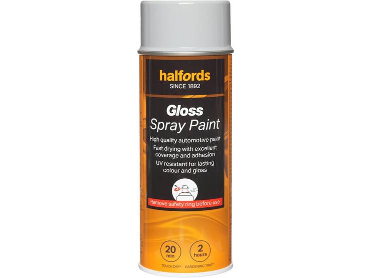 Halfords S1-030 Grey Gloss Car Spray Paint - 400ml