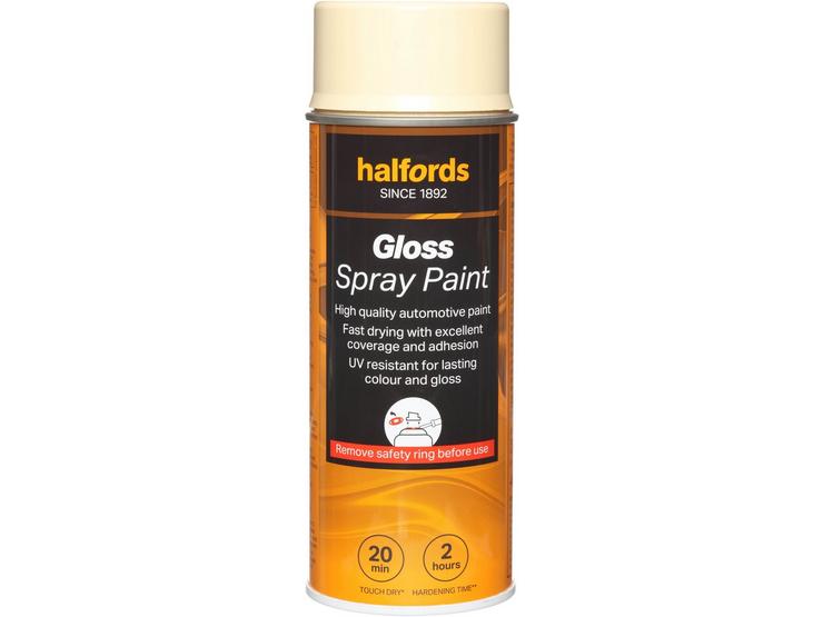 Halfords S9-040 Beige Gloss Car Spray Paint - 400ml
