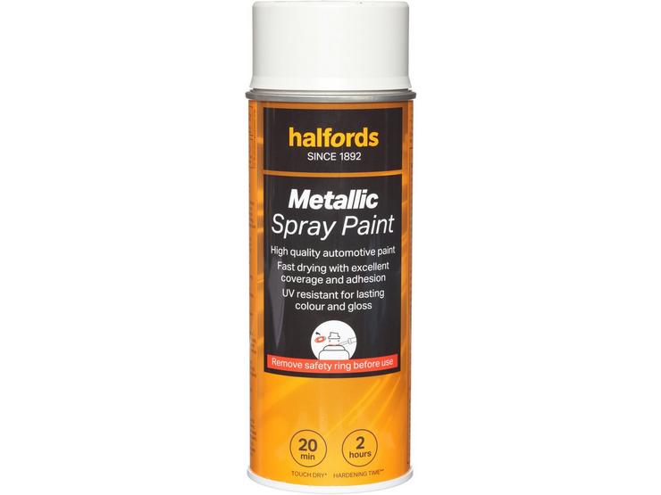 Halfords Silver Metallic Car Spray Paint - 400ml