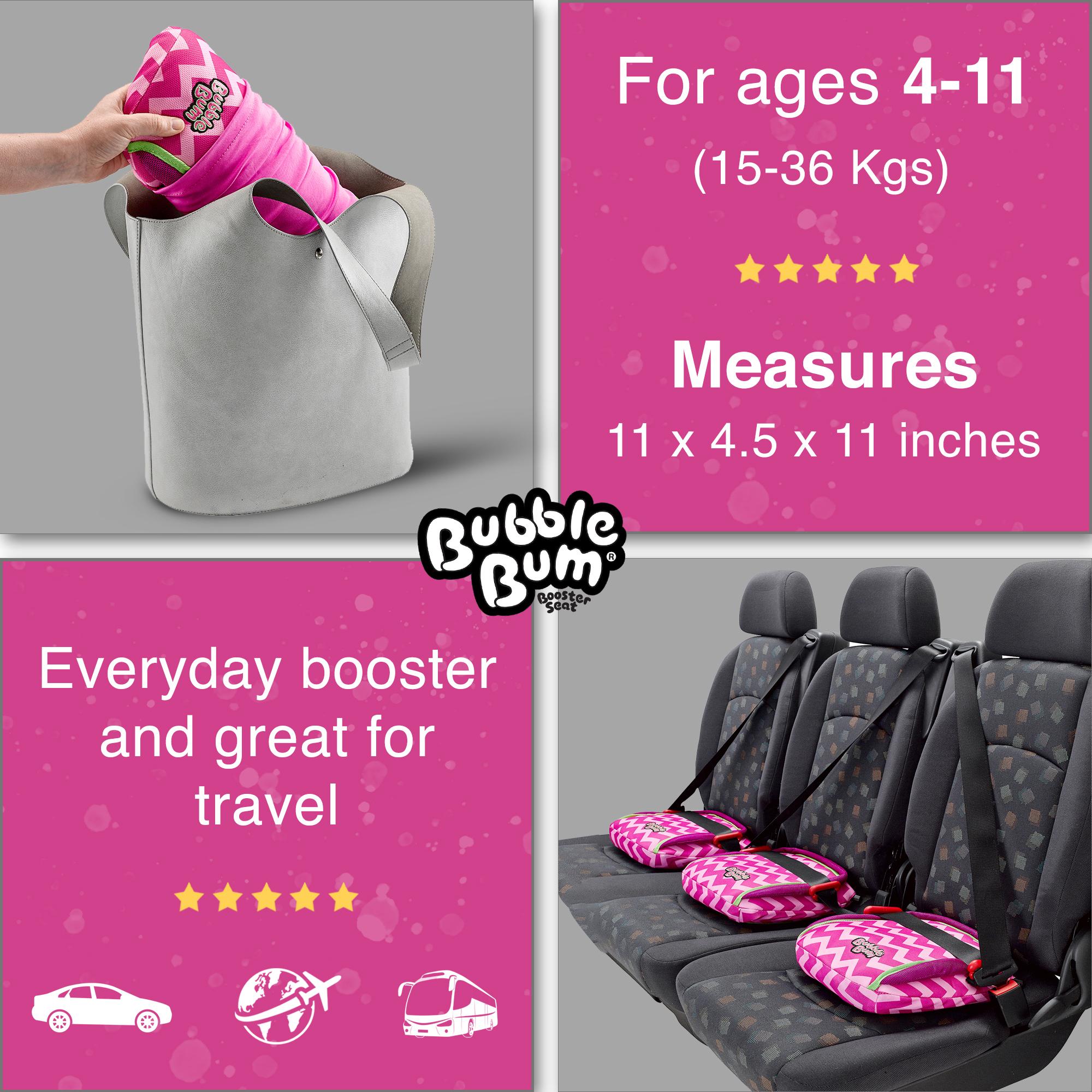 BubbleBum Hybrid Inflatable Car Booster Seat Group 2/3 Pink