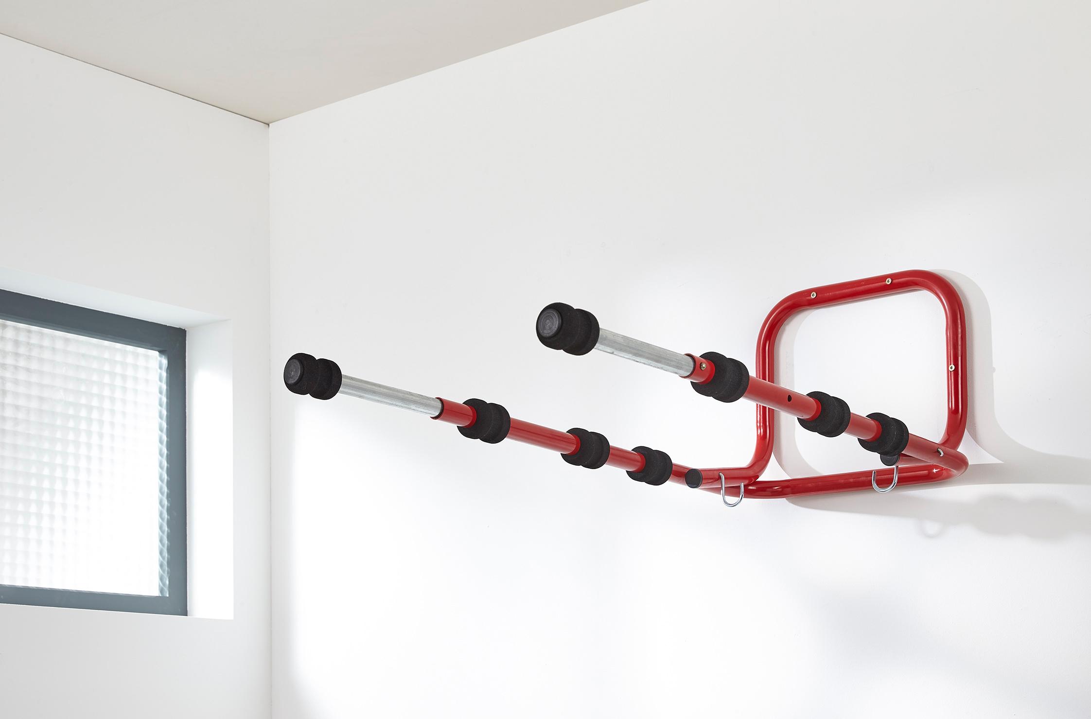 mottez 4 bike wall rack