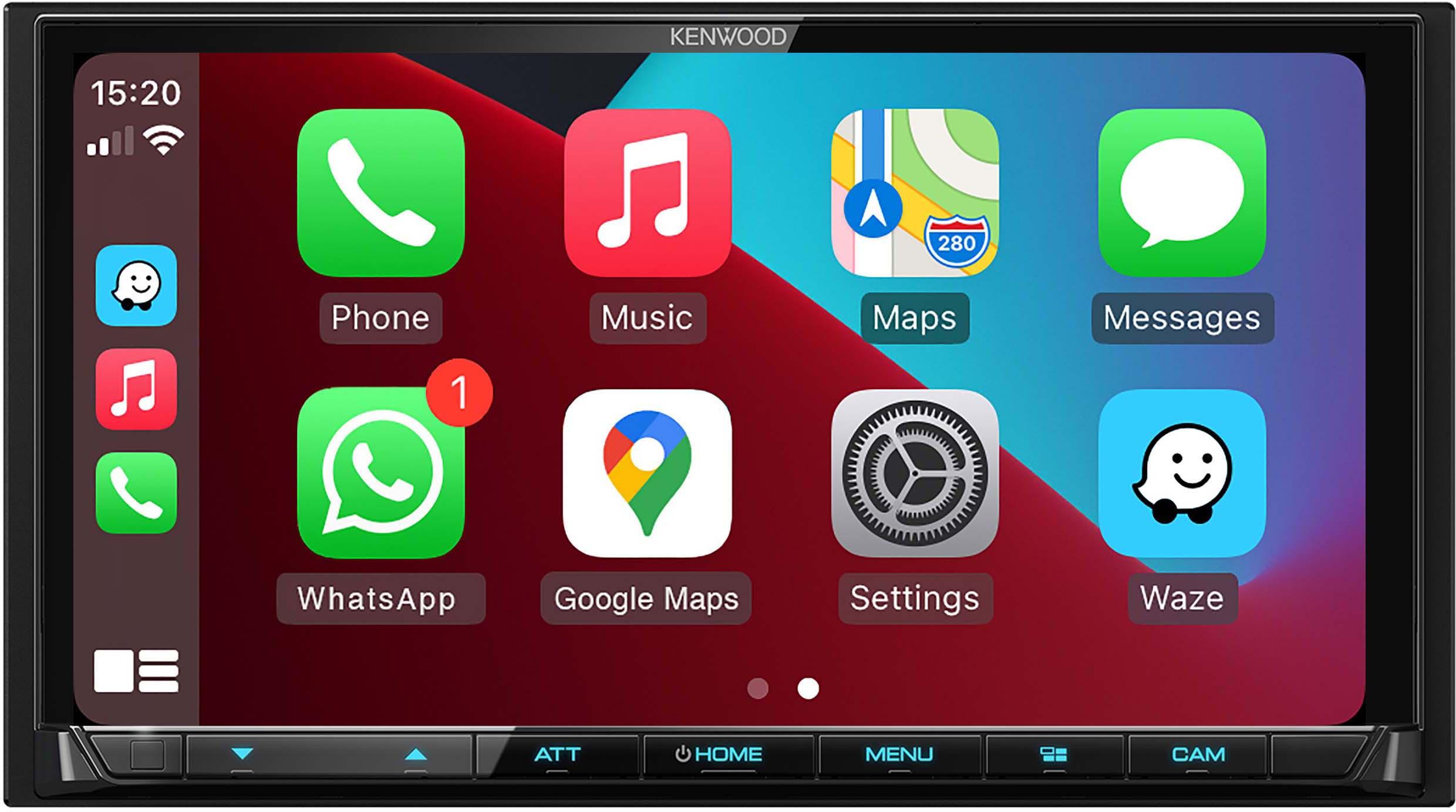 Kenwood DMX8019DABS Car Stereo with Wireless Apple CarPlay & Android