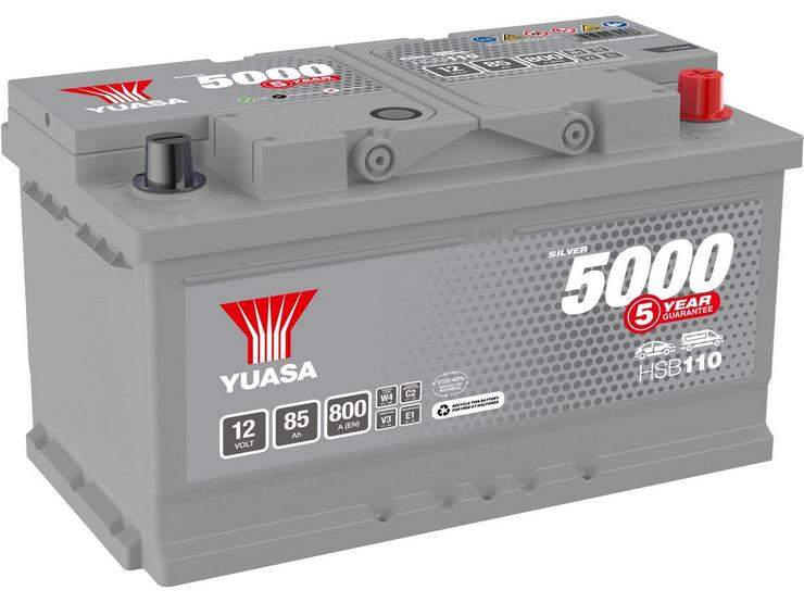 Yuasa HSB110 Silver 12V Car Battery 5 Year Guarantee