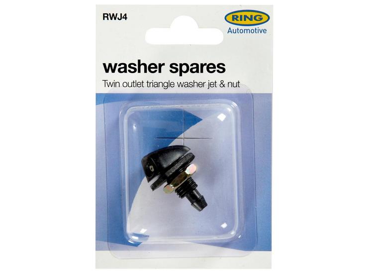 Ring Washer Spares - Twin Outlet Triangle Washer Jet & Nut RWJ4