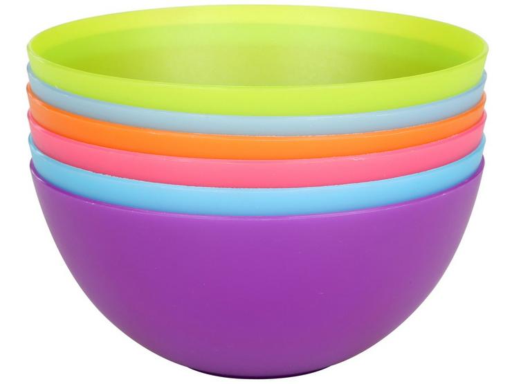 Halfords Plastic Bowl set of 6