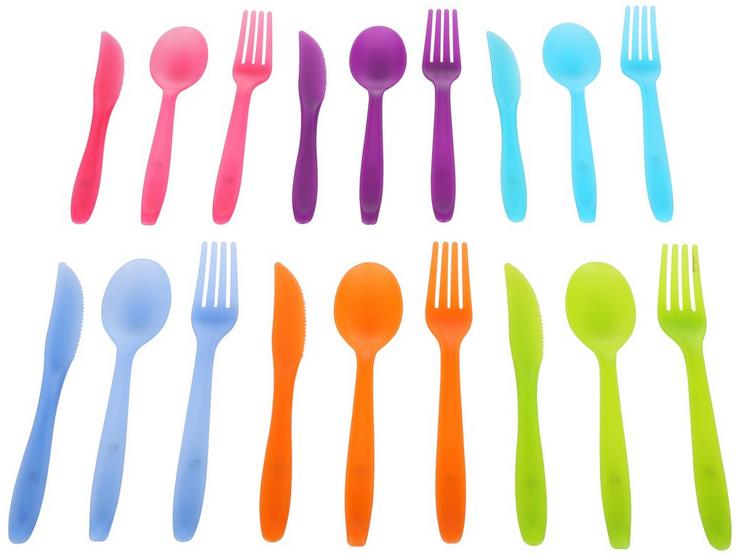 Halfords Plastic Cutlery set of 18