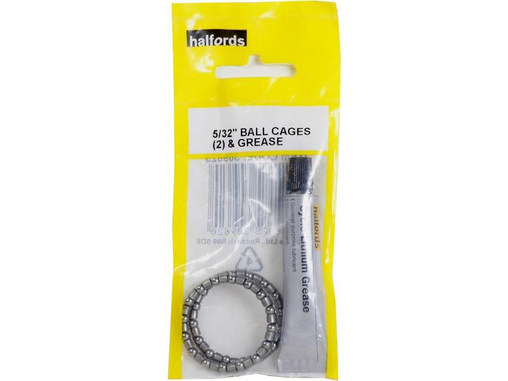 Halfords Headset Cages and Grease, 5/32"