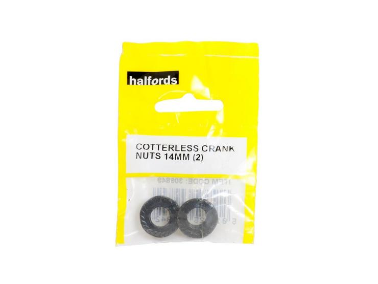 Halfords Counterless Crank Nuts 14mm