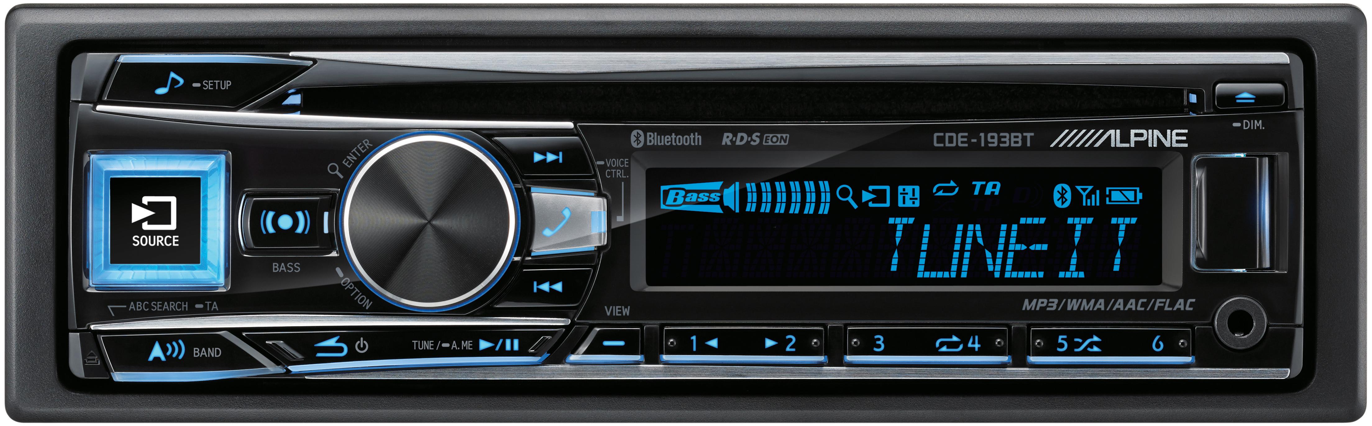 Alpine CDE193BT Car Stereo with Advanced Bluetooth Halfords IE