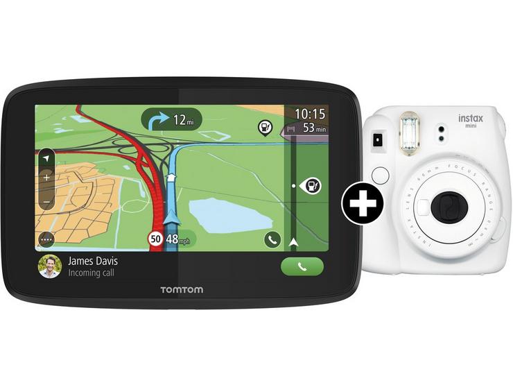 Tomtom Go Essential 6" Car Sat Nav And Fuji Instax Mini Cam