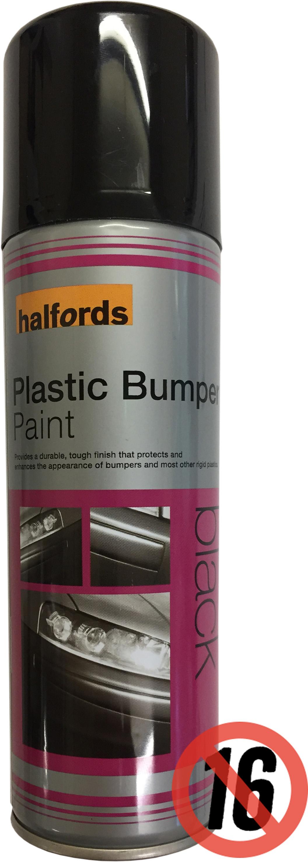 Halfords Plastic Bumper Paint Black 300ml Halfords IE