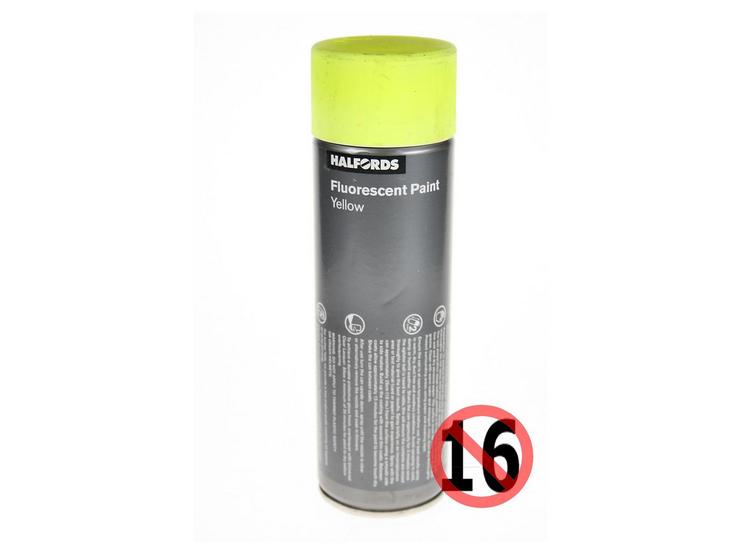 Halfords Fluorescent Yellow Paint 300ml