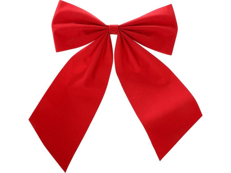 Halfords Flocking Red Gift Bow - 8" x 10"
