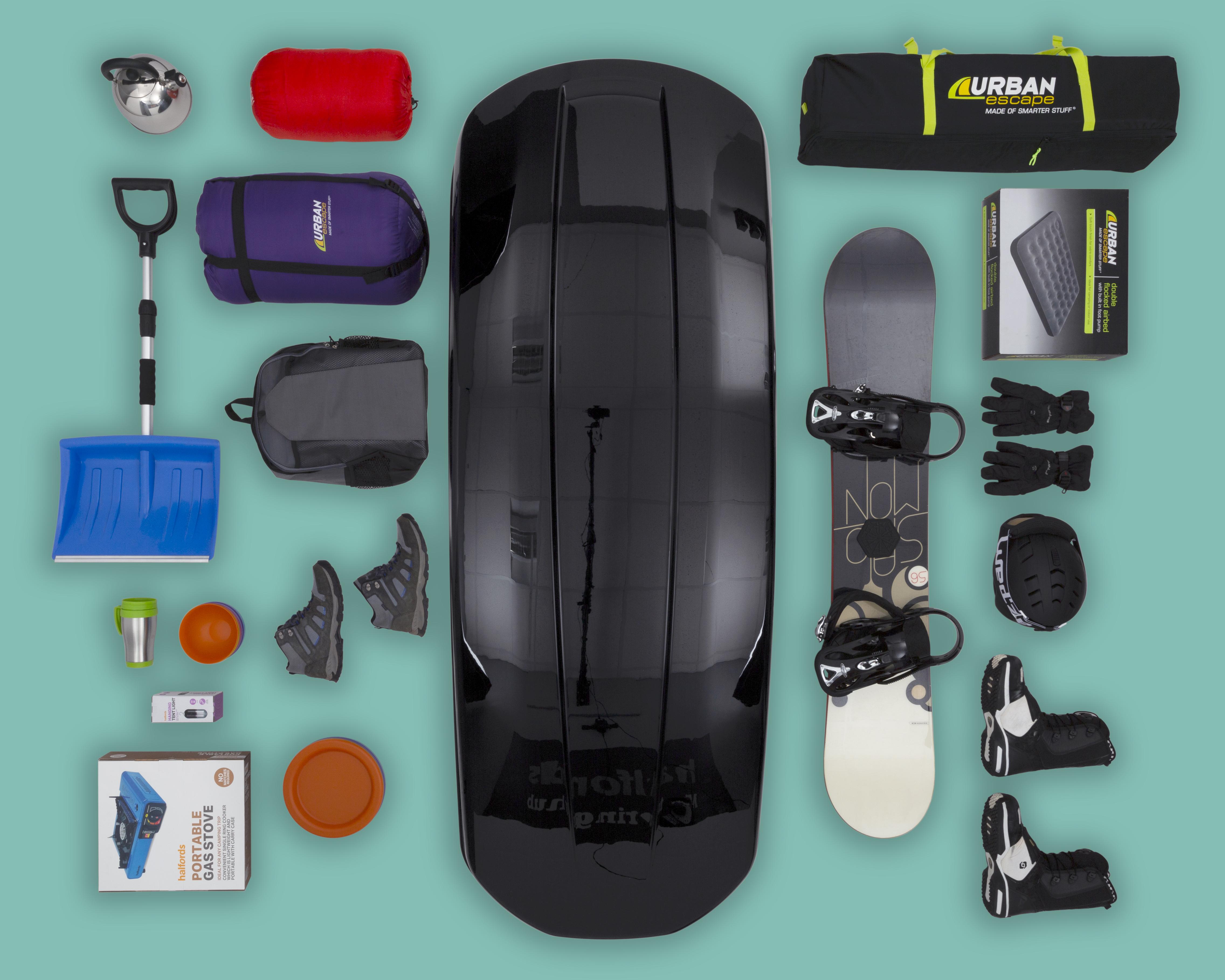 Halfords Advanced 580L Roof Box Black Halfords IE