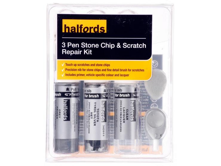 Halfords Toyota Tyrol Silver Metallic Scratch & Chip Repair Kit