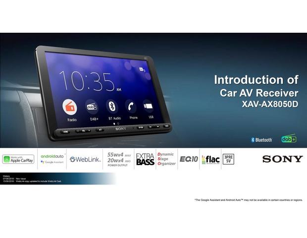 Autoradio stéréo DAB XAV-AX8050D avec Bluetooth®, Sony